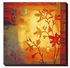 Decorative Wall Painting With Frame Orange/Red 24x24centimeter