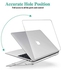 Case Compatible with MacBook Pro 14 Inch 2022 2021 Model A2442 with M1 Pro/M1 Max Chip & Touch ID, Transparent Plastic Hard Case & Protection Keyboard Compatible with Mac Pro 14, Clear
