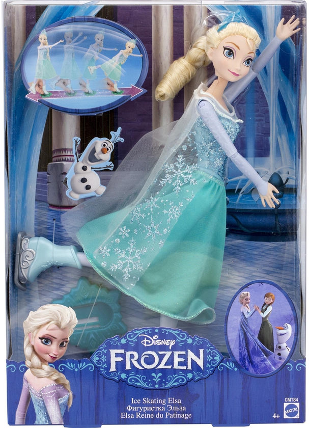 Mattel Disney Frozen Ice Skating Elsa/Anna Doll