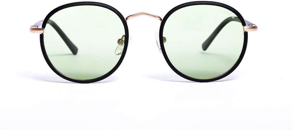 Vegas Men's Sunglasses V2053 - Black & Light Green