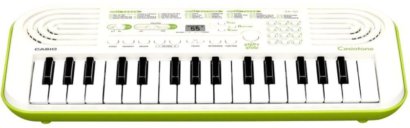 Casio - SA-50 Digital Keyboard (Power Adaptor Not Included) - White