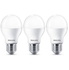 Philips Star LED Bulb E27, 12 Watt, 6500K, 1200 Lumen 3 Pieces, White