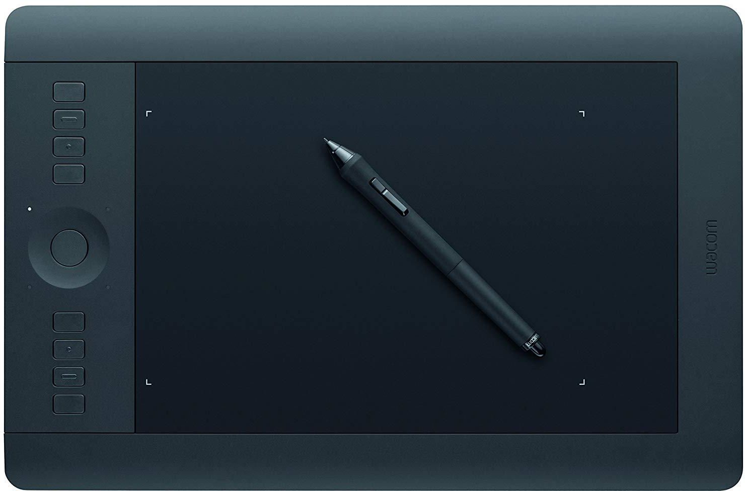 Wacom PTH651 Intuos Pro Professional Pen & Touch Tablet (Black, Medium)