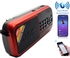 Joc Bluetooth FM Radio - USB - Memory - Red+ Free Mobile Holder