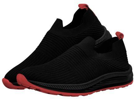 MEGA Shoes RED-black Sports Shoes Washable With Light EVA Sole