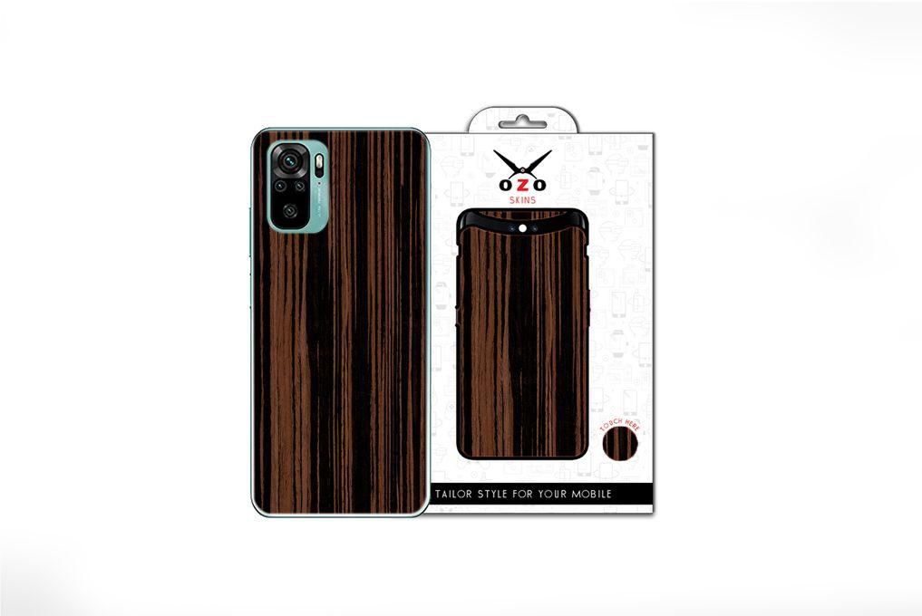 OZO Skins Natural Wood Mahogany (SE111NWM) For Xiaomi Mi Note 10 Pro