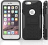 Heavy Duty Tire Design Tough Shockproof Rugged Hybrid Case Cover for Apple iPhone 6 Plus -Black