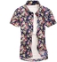 Kemeja Batik Men's Casual Summer Floral Shirt Code-08 - 7 Sizes