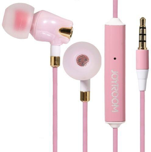 FSGS Pink In-Ear JOYROOM E105 Ceramic Music With Mic Earphone 8539