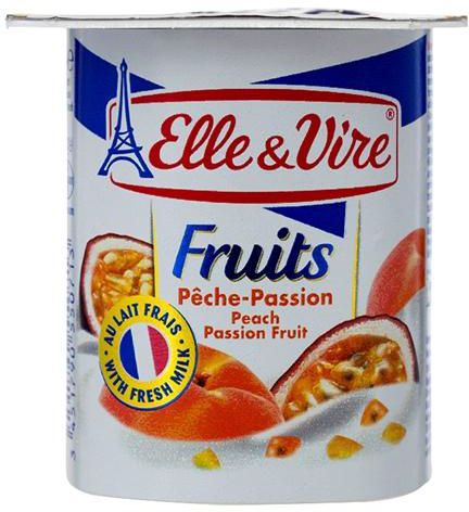 Elle & Vire Peach Yogurt - 125 g