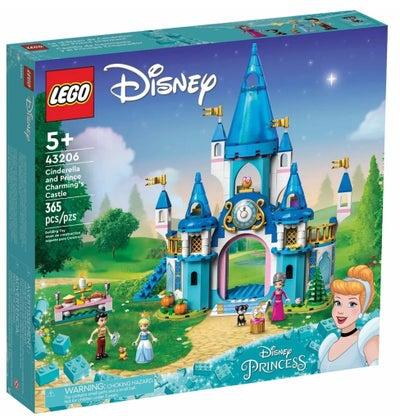 LEGO - Disney Cinderella and Prince Charming's Castle 365 Pieces - 43206