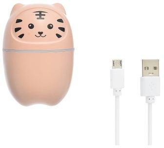 611 High Quality H2O Air Humidifier 220ml Capacity, Dog Shape, 5V, With Micro USB Cable - Pink