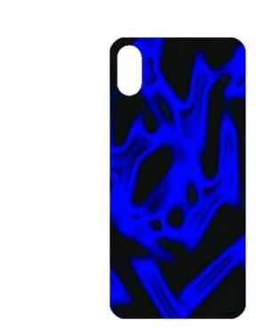Printed Back Phone Sticker For IPHONE X MAX Blue Light Glow