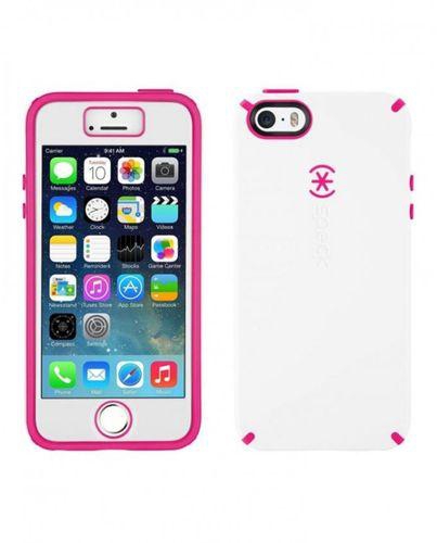 Speck SPK-a2487 CandyShell Cover and Faceplate for iPhone 5/5s - White/Pink