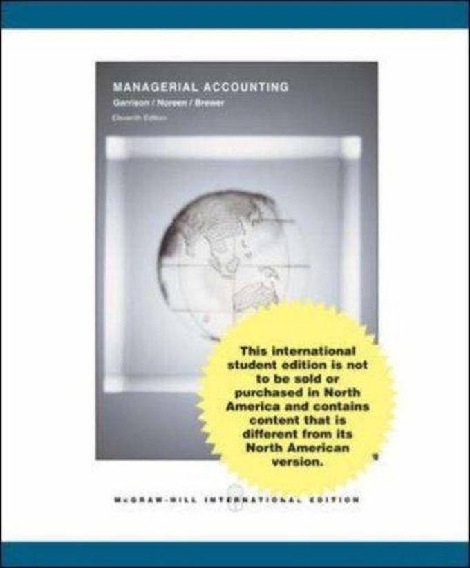 Mcgraw Hill Managerial Accounting ,Ed. :11