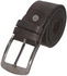 Get Golden Natural Leather Belt For Men, 130×4 Cm - Dark Brown with best offers | Raneen.com