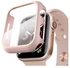 Hyphen Apple Watch Shock Proof Protector Tempered Glass 44mm, Rose Gold