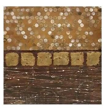 Decorative Wall Poster Brown/Beige 50x50cm