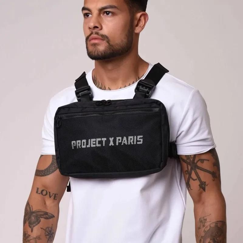 2021 High quality Men Bag Tactical Vest Hip Hop Style Crossbody Chest Bags Packs   Fashion Unisex Chest Rig