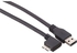 Keendex Kx2364 Male to External Hard Disk Cable, 2.5 m - Black