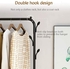 Uujuly Simple Clothes Storage Cabinet / Dress Coat Hanger Drying Racks with 2-Layer Shoe Shelves