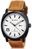 Curren Men's White Dial Brown Leather Band Watch
