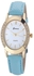 McyKcy Fashion Women Diamond Analog Leather Quartz Wrist Watch Watch -Sky Blue
