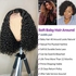 KASTWAVE Short Wigs 4x4 Lace Closure Wigs Brazilian Curly Wave Lace Front Wigs Human Hair Curly Wigs for Black Women 150% Density Pre Plucked Natural Hairline(14inch, 4x4 lace closure)