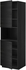METOD High cab f micro w 2 doors/shelves, black, Tingsryd black, 60x60x200 cm