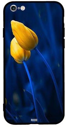 Skin Case Cover -for Apple iPhone 6s Plus Yellow Lily Blue Background Yellow Lily Blue Background