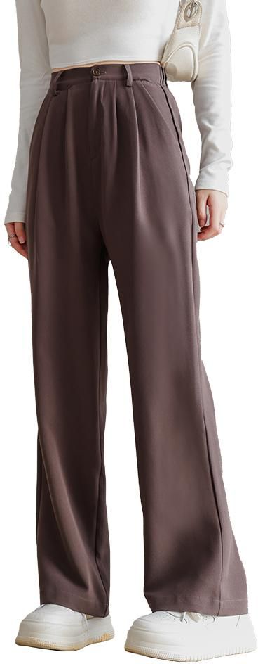 KM Women Slack Straight Cut Casual Pants [P5081] - 5 Sizes (4 Colors)