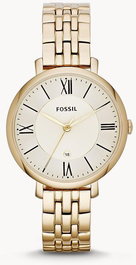 Fossil Womens Jacqueline Stainless Steel Watch ES3434 (Gold tone)