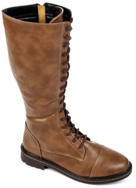 xo style Leather Boot - Coffee