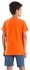 Diadora Diadora Boys Printed Cotton T-Shirt - Orange