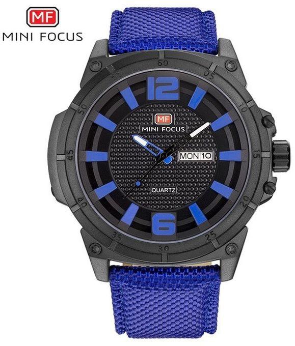 Mini Focus MF0136G Nylon Watch - For Men - Blue