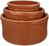 Get Glaze Pottery Oven Dish Set, 3 Pieces - Brown with best offers | Raneen.com