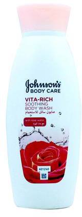 جونسون - صابون سائل للاستحمام - بماء الورد ٢٥٠ مل
