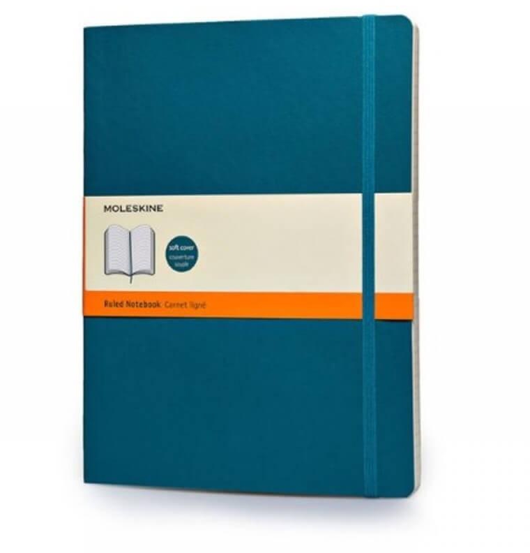 Moleskine Soft Extra Large Ruled Notebook, Blue [ME-QP621B6]