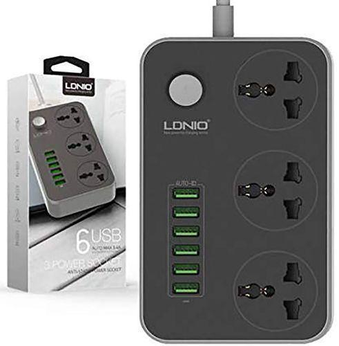 Ldnio SC3604 Power Socket - 3.4A - 3 Outputs + 6 USB Ports