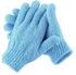 1 PC Bathing Gloves Exfoliating Body Shower Scrub Gloves - Blue Bath exfoliating or body showering gloves is a pair of nicely made piece of garment that fits well in the hands that