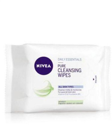 Nivea Pure Facial Cleansing Wipes - 25 Pcs