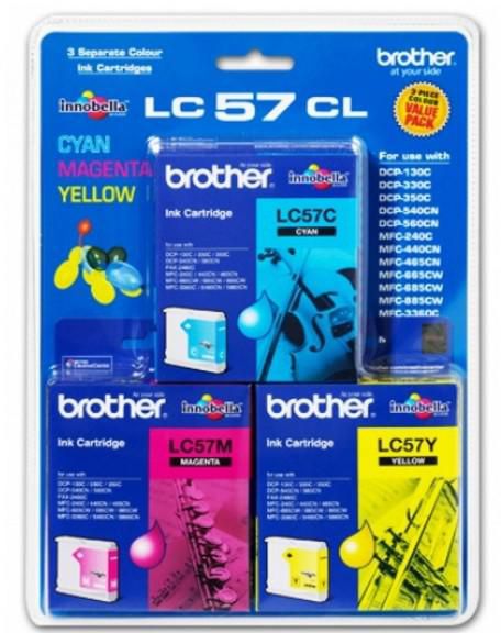 Brother LC-57CL3PK Cyan/Magenta /Yellow Ink cartridge