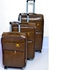 Pioneer 3 in 1 PU Leather travel suitcase -dark brown