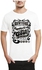 Ibrand S276 Unisex Printed T-Shirt - White, Medium