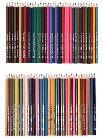 طقم أقلام تلوين مائية فاخرة مكونة من 72 قطعة متعدد الألوان