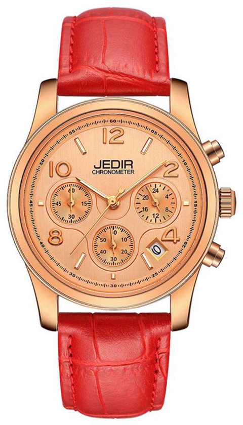 Girls' Water Resistant Leather Chronograph Watch 4804