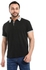 Andora Odd Collar & Arms Hem Polo Shirt - Black & Grey