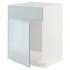 METOD خزانة قاعدة لحوض مع باب/واجهة, أبيض/Sinarp بني, ‎60x60 سم‏ - IKEA