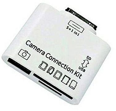 Golden USB OTG Connection Kit & Card Reader - White