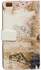 حافظة جلدية على شكل محفظة بصورة برج بيزا المائل لهواتف هواوي اسيند P8